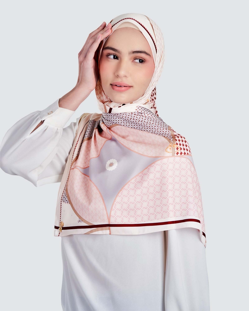 Image of BLUE CRUISE SHAWL - ISLAND