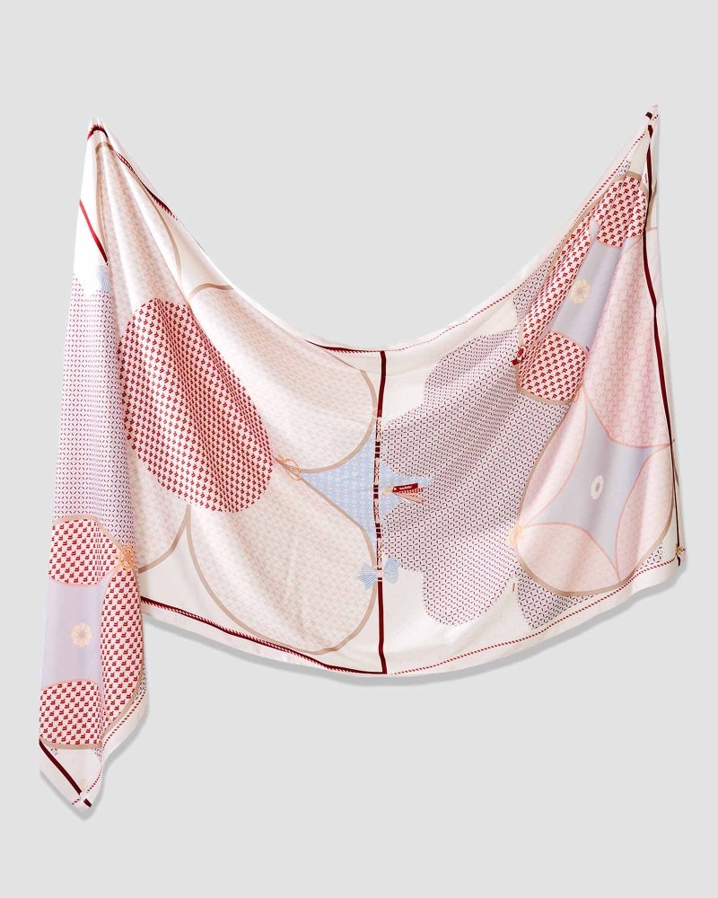 Image of BLUE CRUISE SHAWL - ISLAND