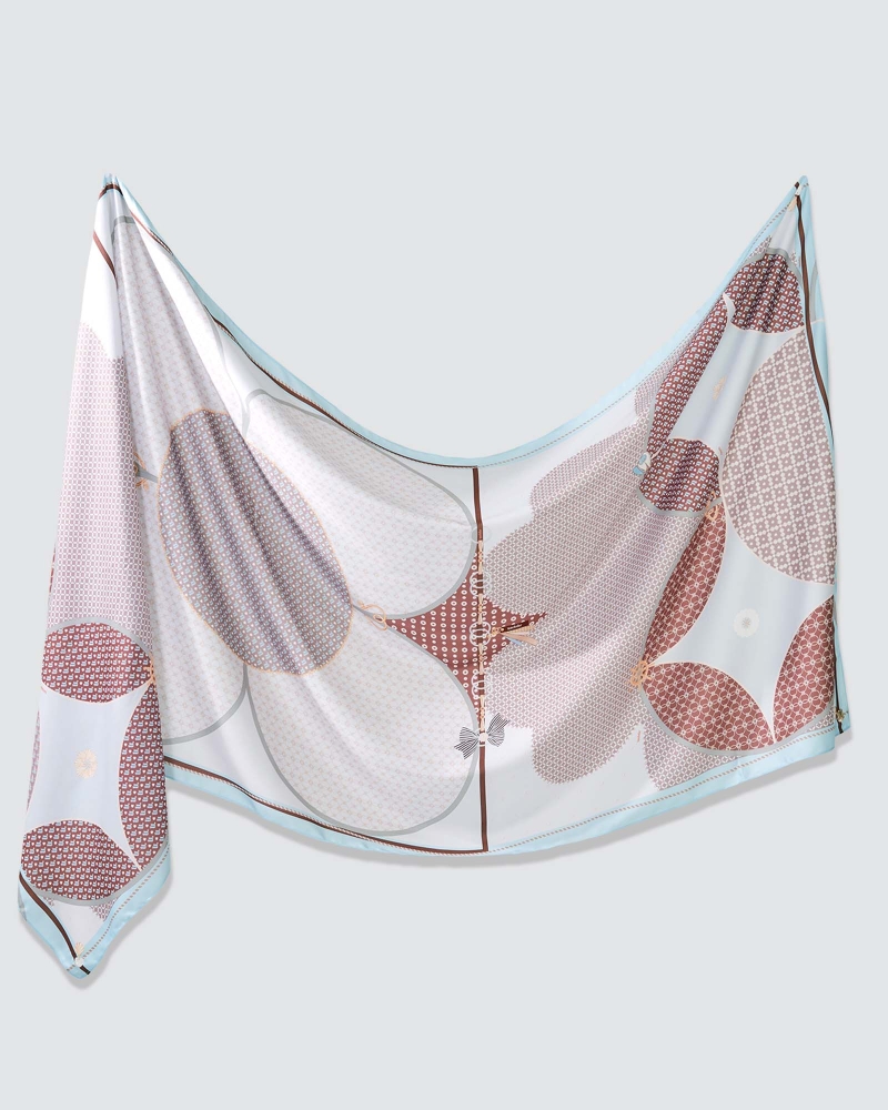 Image of BLUE CRUISE SHAWL - PARADISE