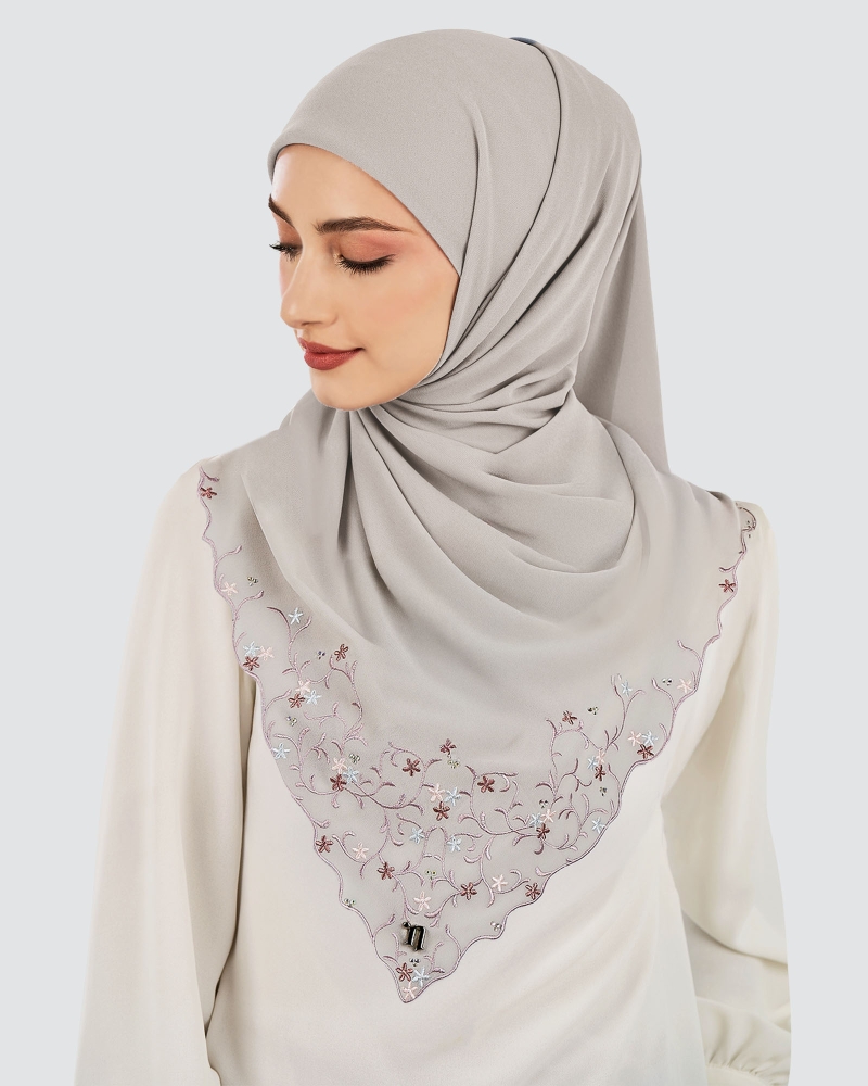 Image of CENDANA SULAM CRYSTAL SQUARE - ASH