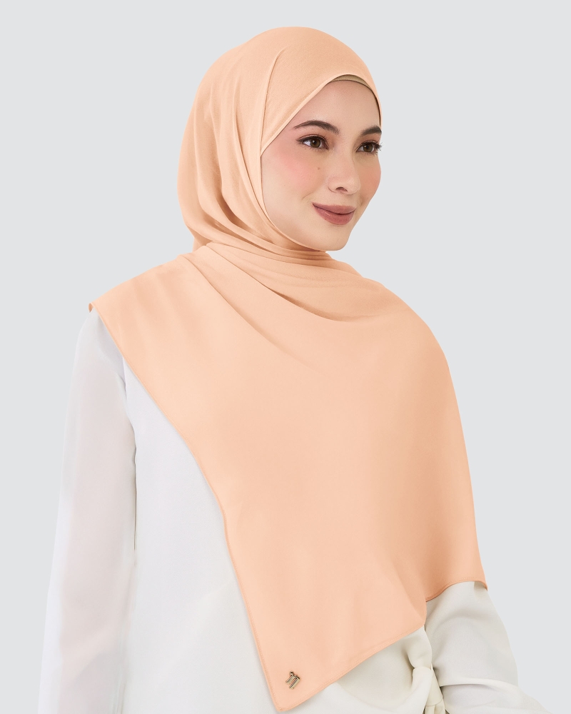 CHIFFON SHAWL - BRIDAL ROSE