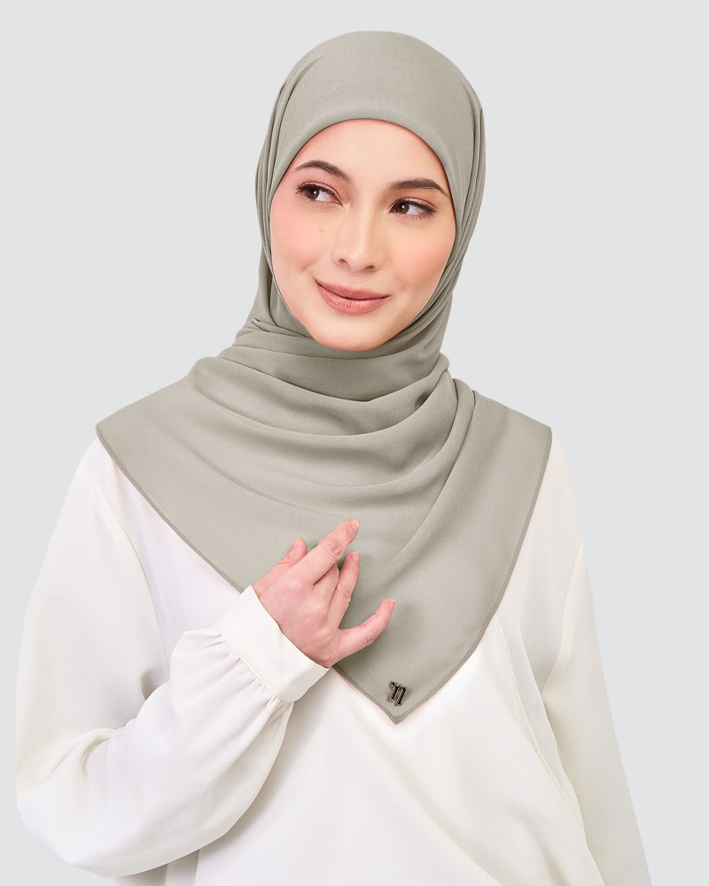 Image of CHIFFON SQUARE - OPAL GRAY