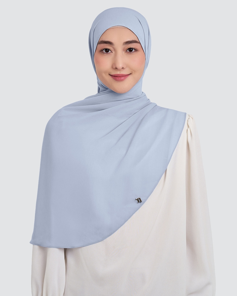 Image of CLEO CHIFFON SHAWL - BLUE MOON