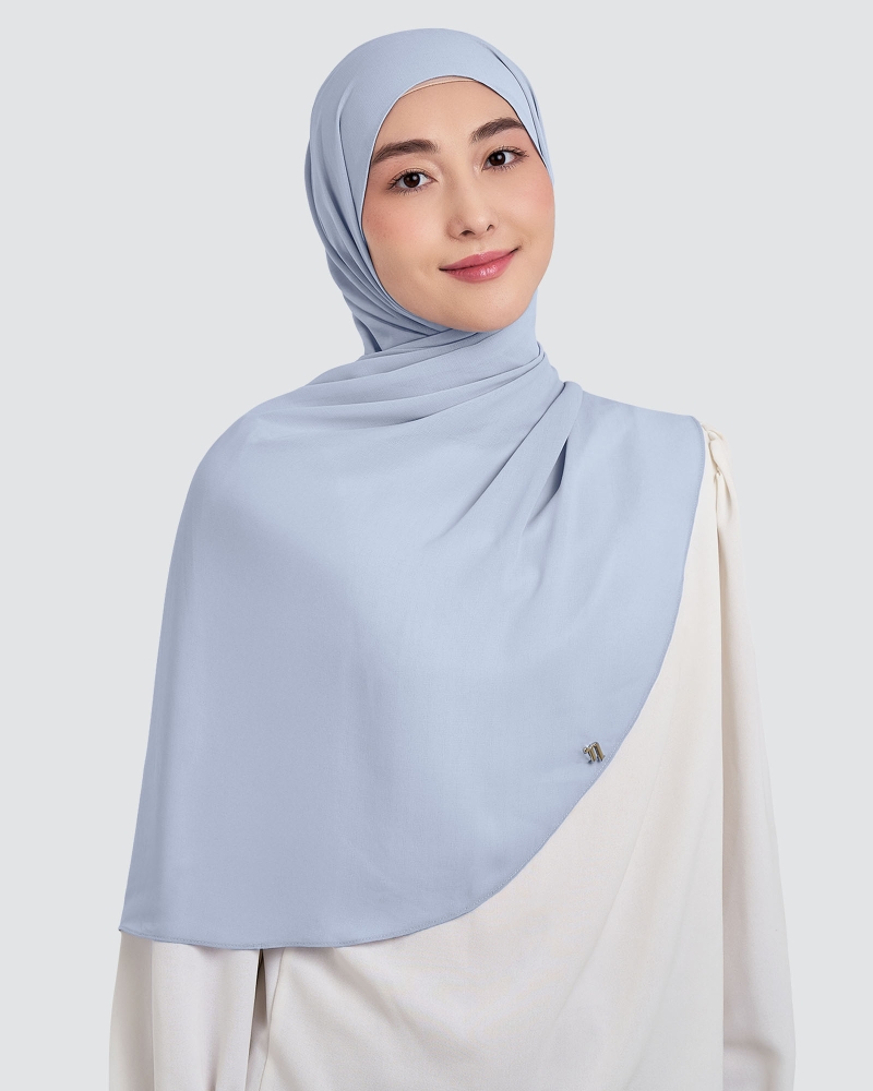Image of CLEO CHIFFON SHAWL - BLUE MOON