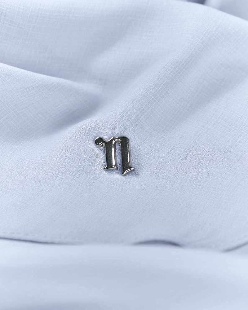 Image of CLEO CHIFFON SHAWL - BLUE MOON