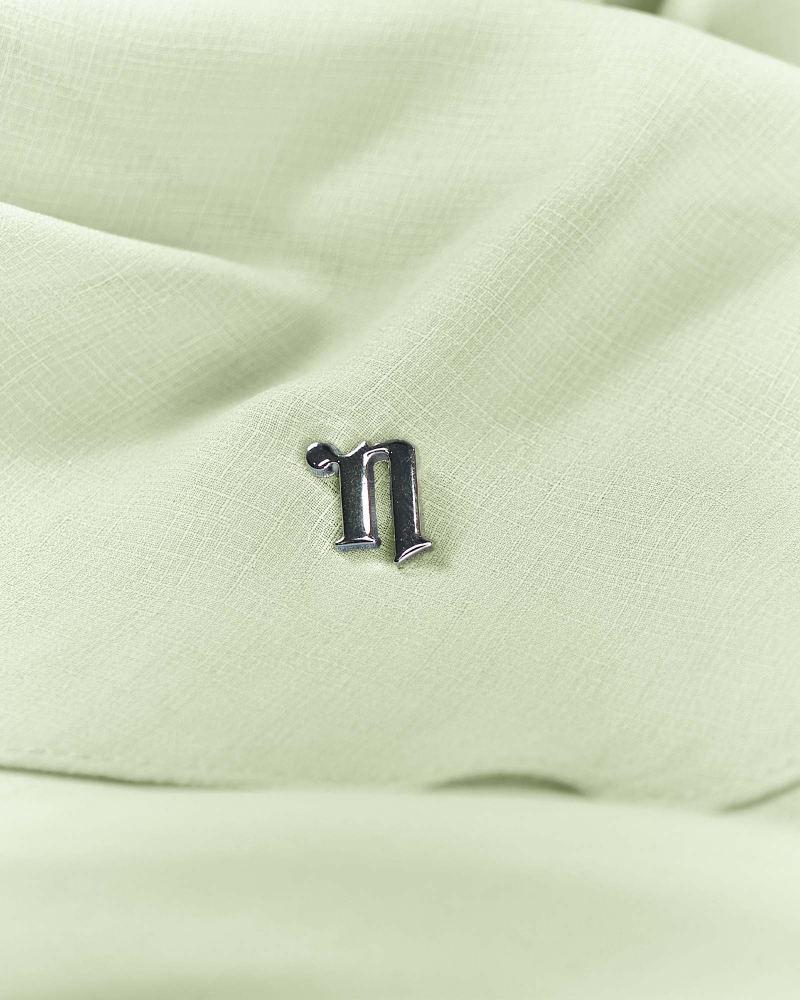 Image of CLEO CHIFFON SHAWL - EVERGREEN