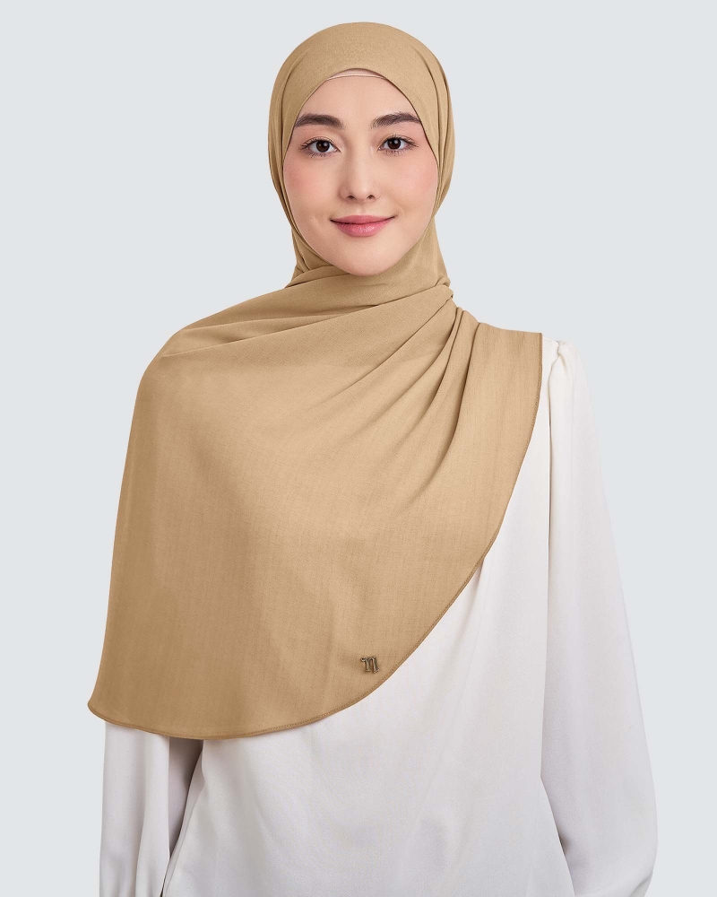Image of CLEO CHIFFON SHAWL - KHAKI