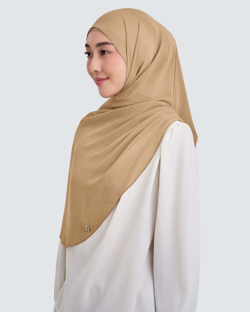 Image of CLEO CHIFFON SHAWL - KHAKI