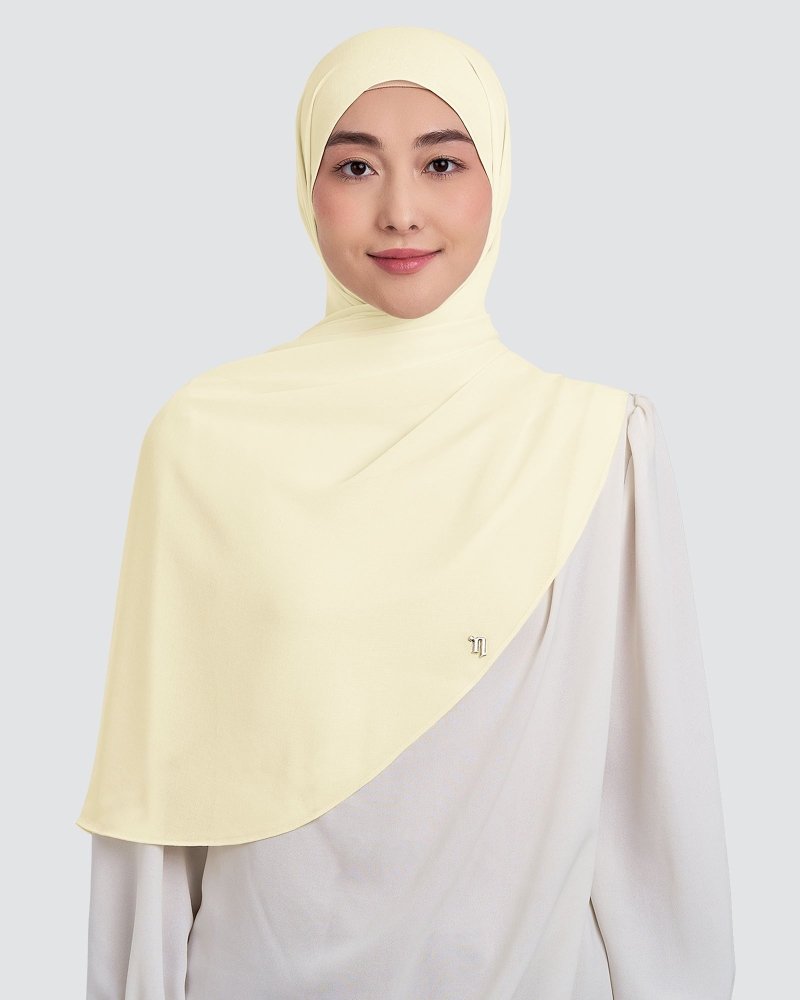 Image of CLEO CHIFFON SHAWL - PEARL
