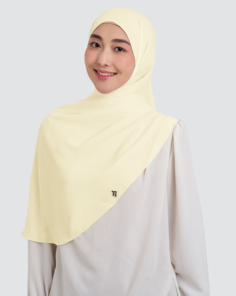 Image of CLEO CHIFFON SHAWL - PEARL