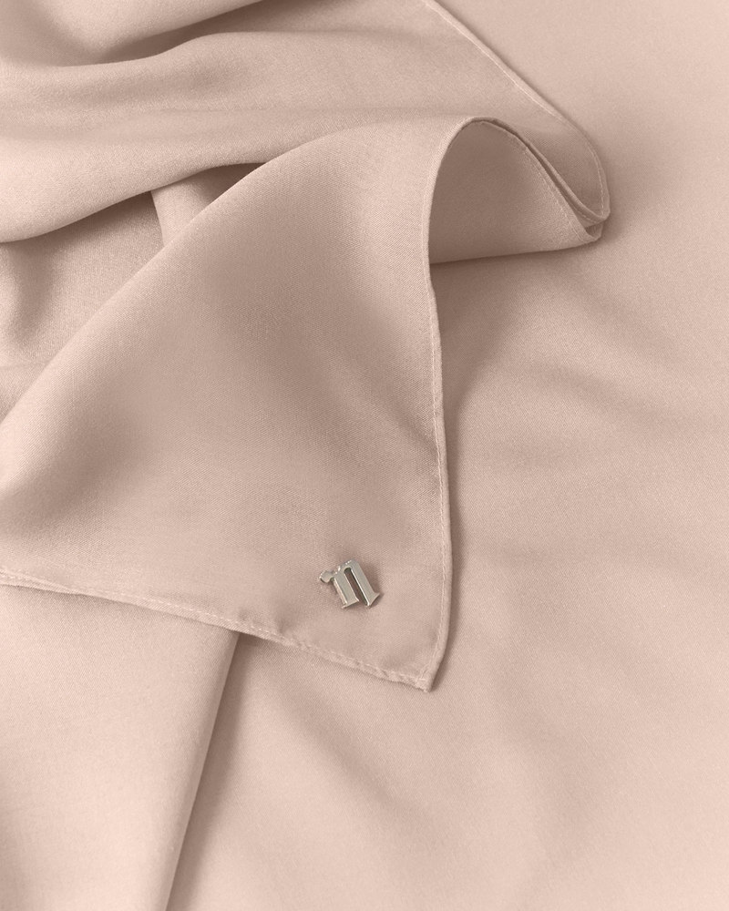 Image of COTTON VOILE SQUARE - BRIDAL BLUSH