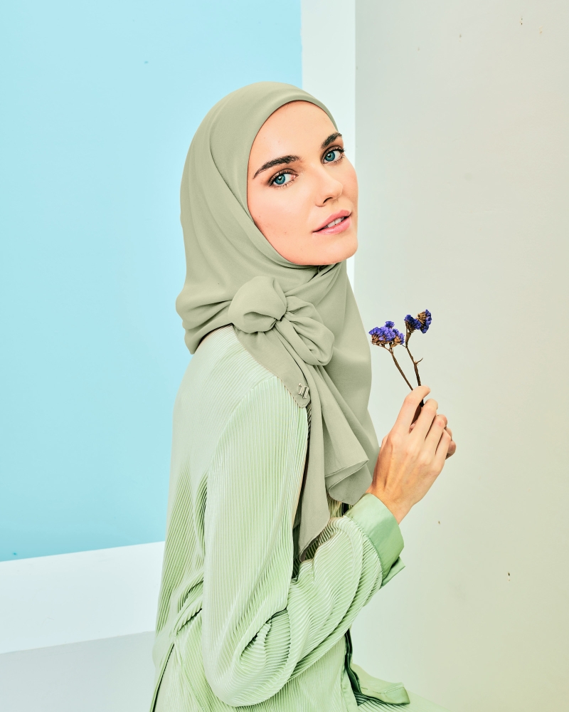 Image of COTTON VOILE SQUARE - MIMOSA