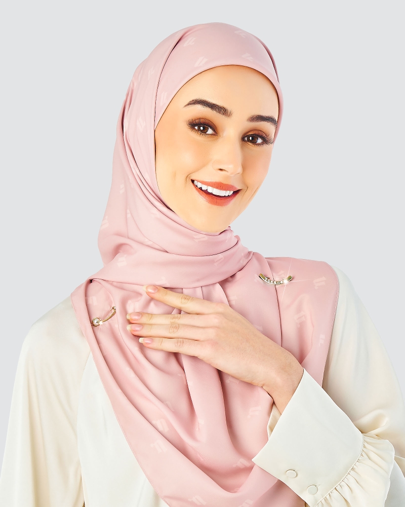 Image of CURVED CRYSTAL PIN - GOLD