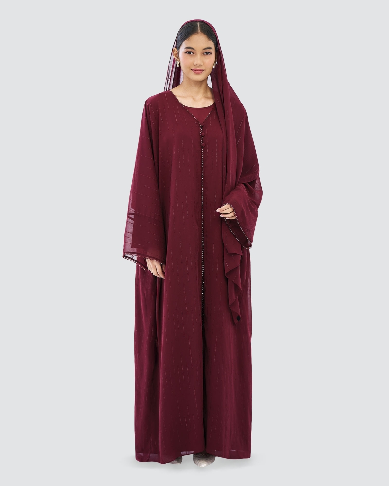 Image of DALIA CHIFFON ABAYA AND SHAWL