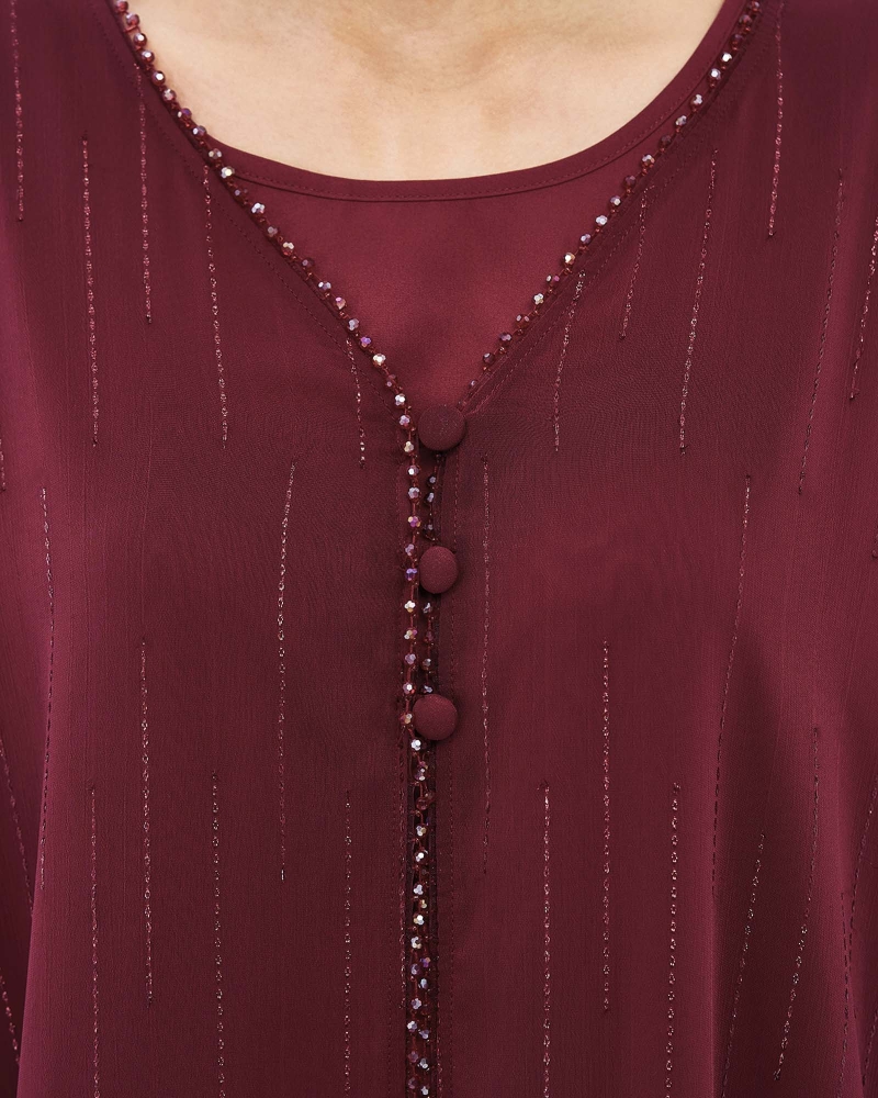 Image of DALIA CHIFFON ABAYA AND SHAWL