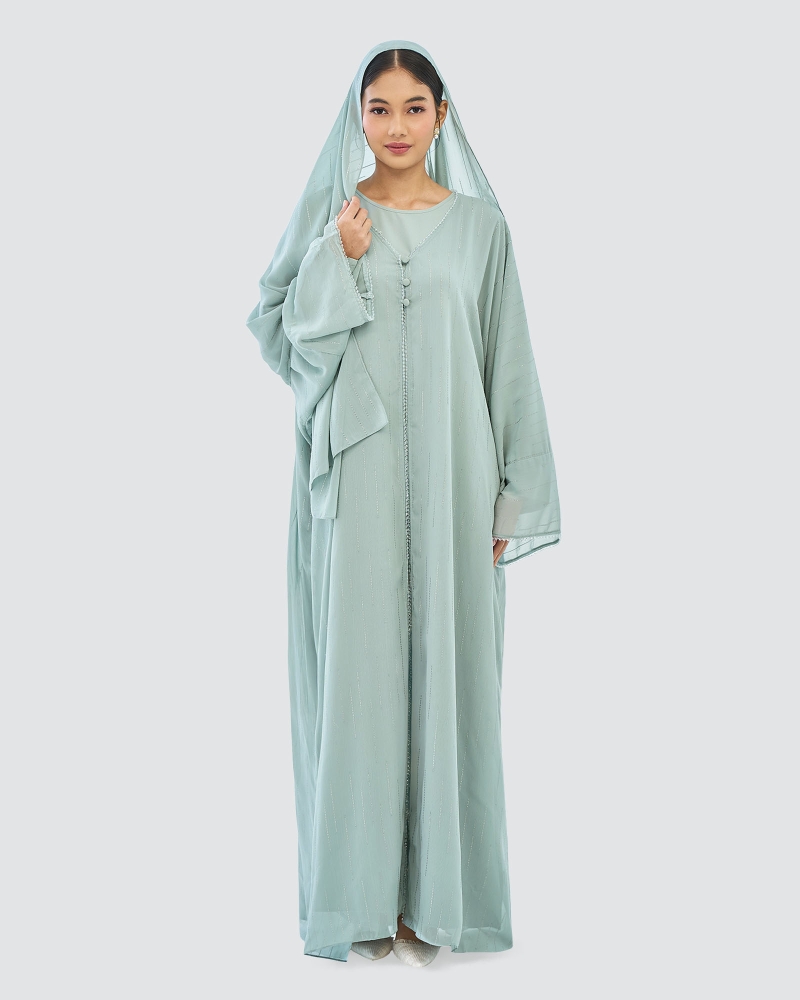 Image of DALIA CHIFFON ABAYA AND SHAWL