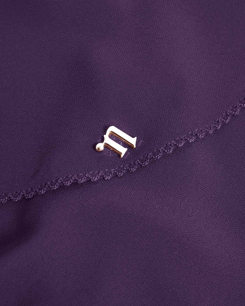 Image of DELILAH CHIFFON SHAWL - IMPERIAL  VIOLET