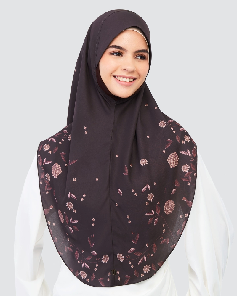 EASYON PRINTED CHIFFON INSTANT - PLUM