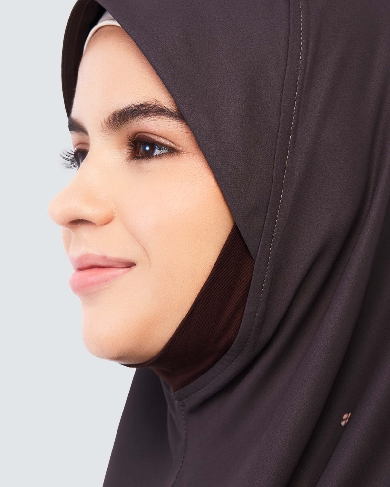 Image of EASYON PRINTED CHIFFON INSTANT - PLUM