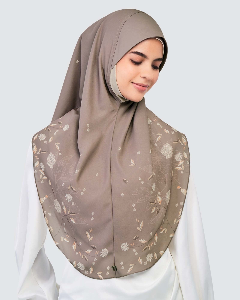 EASYON PRINTED CHIFFON INSTANT - WALNUT
