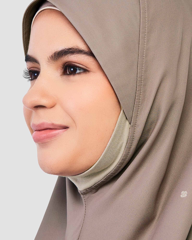 Image of EASYON PRINTED CHIFFON INSTANT - WALNUT