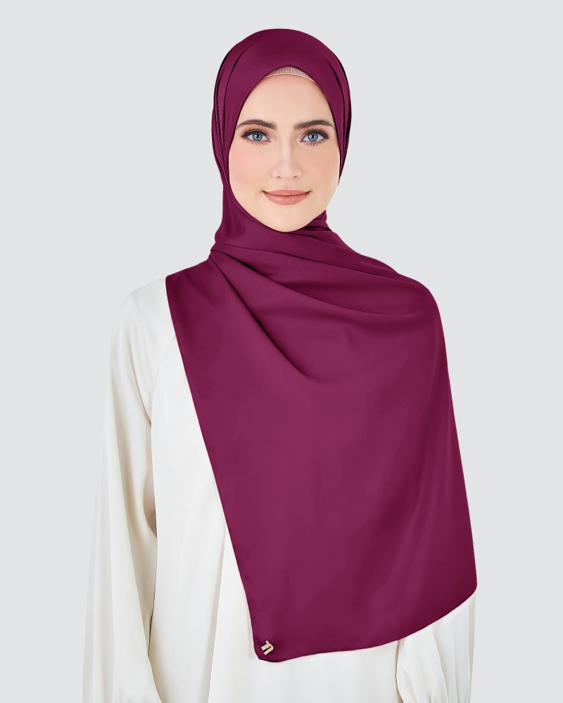 Image of EILA SATIN SHAWL - SAFFRON