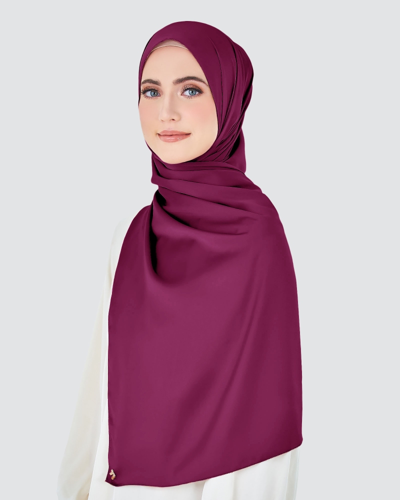 Image of EILA SATIN SHAWL - SAFFRON