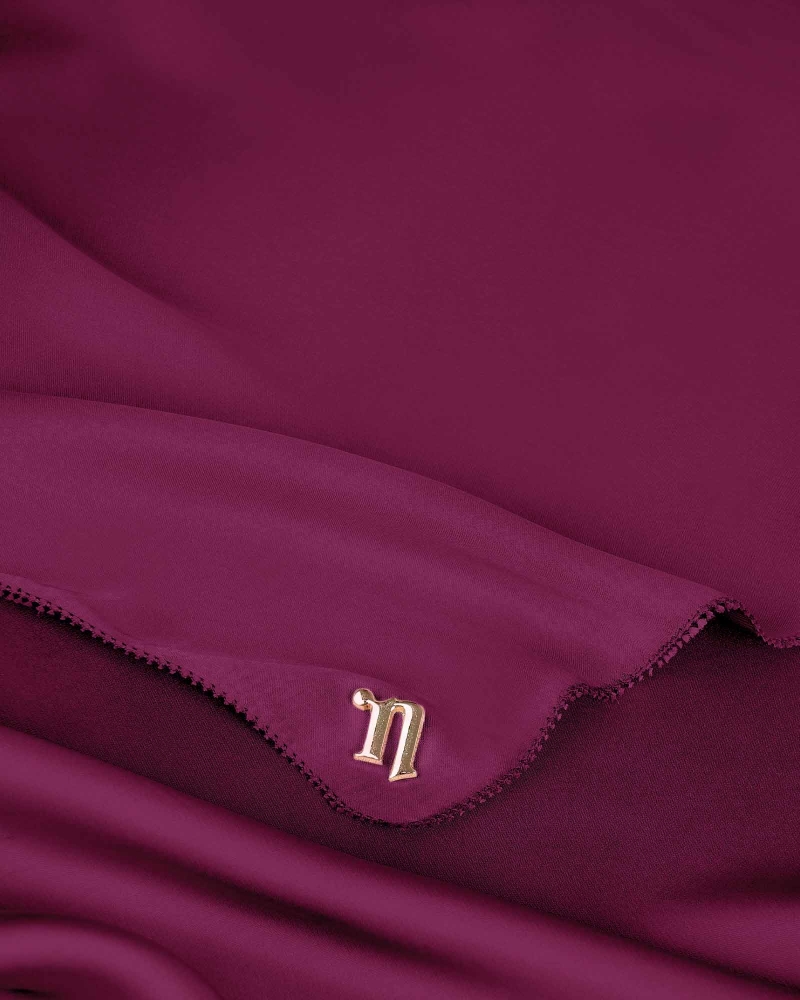 Image of EILA SATIN SHAWL - SAFFRON