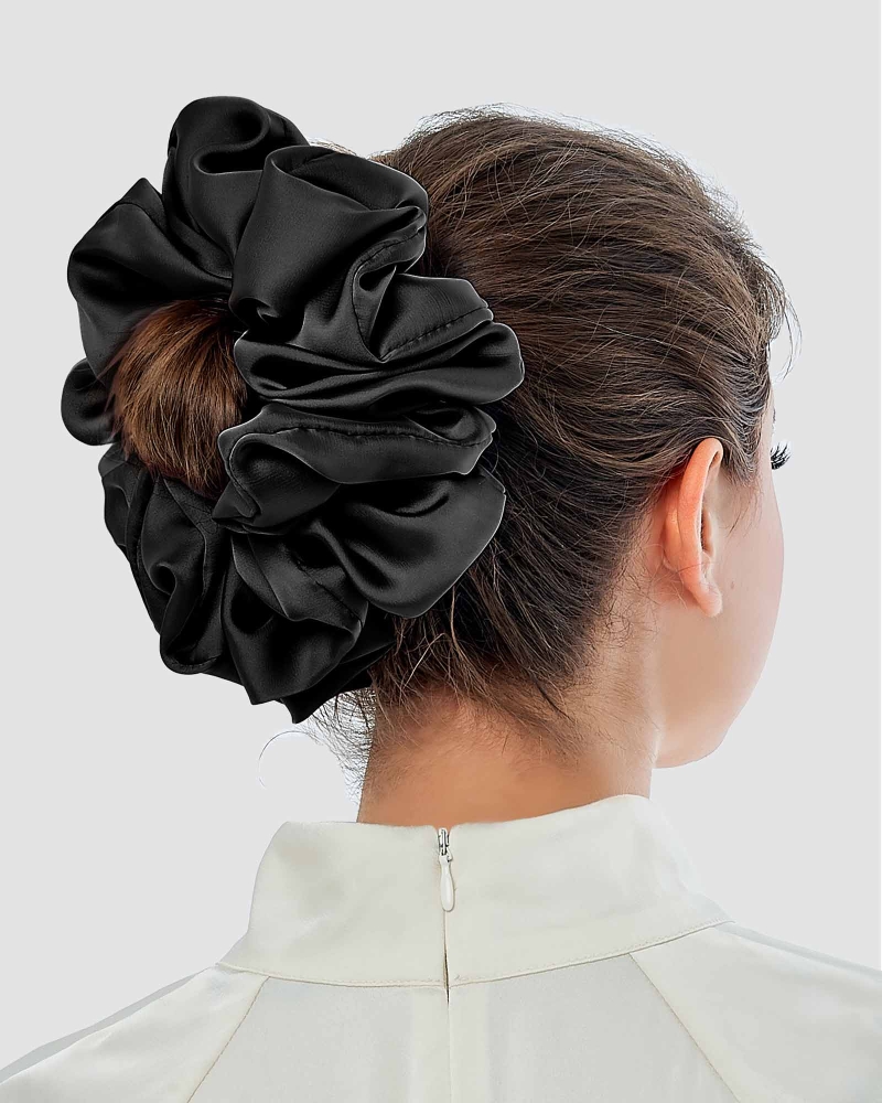 Image of FLUFF SATIN SCRUNCHY - MULTICOLOUR