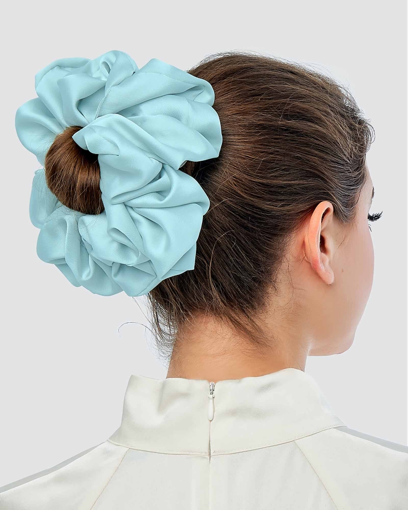 Image of FLUFF SATIN SCRUNCHY - MULTICOLOUR