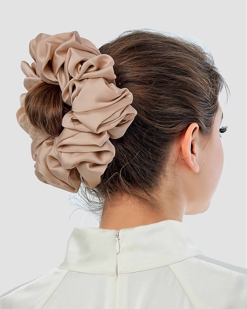 Image of FLUFF SATIN SCRUNCHY - MULTICOLOUR
