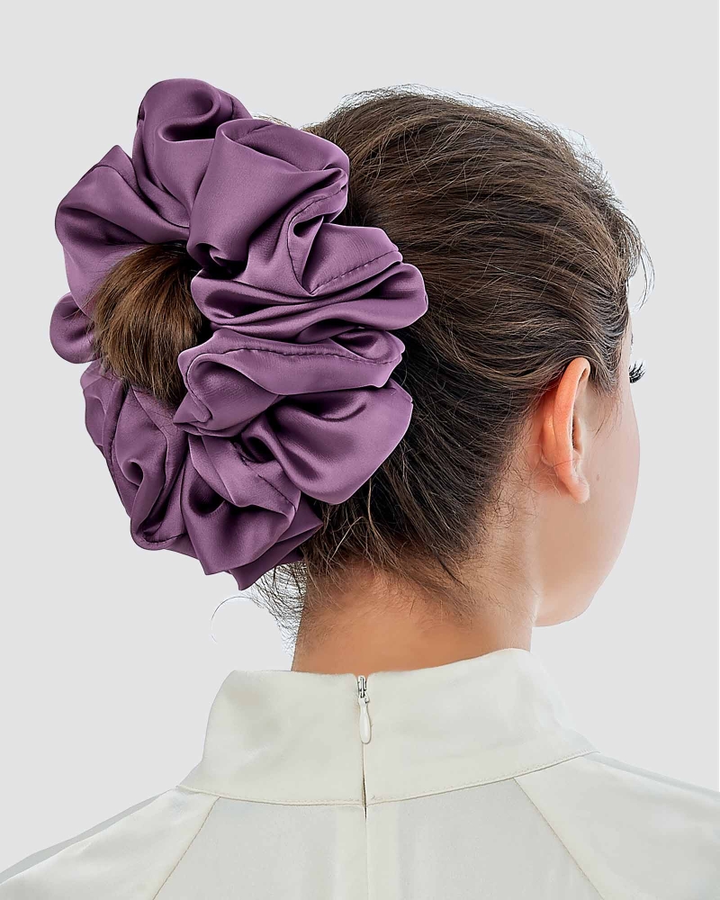 Image of FLUFF SATIN SCRUNCHY - MULTICOLOUR