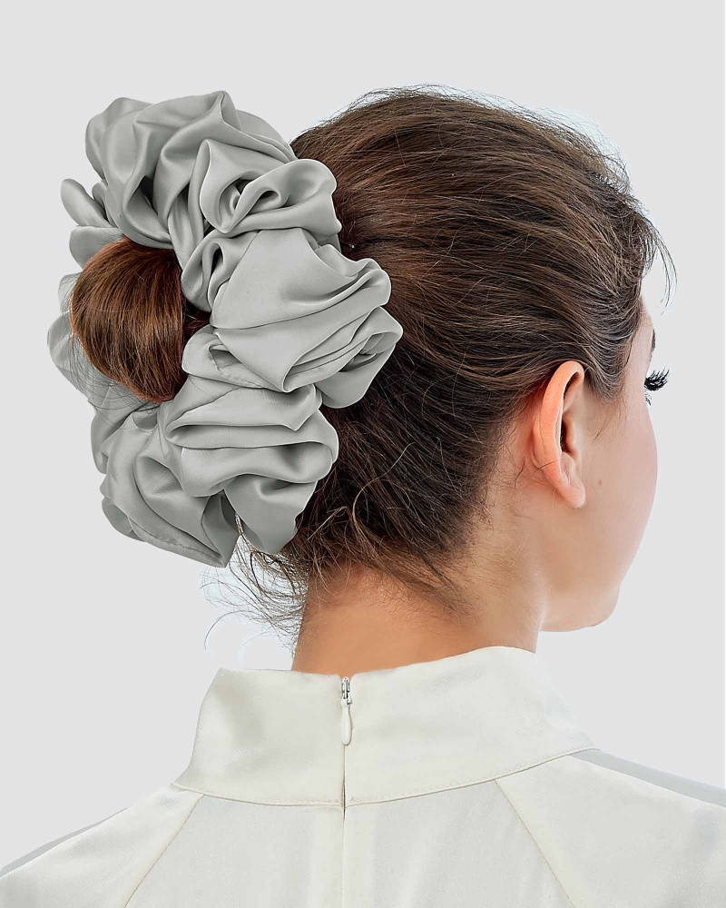 Image of FLUFF SATIN SCRUNCHY - MULTICOLOUR