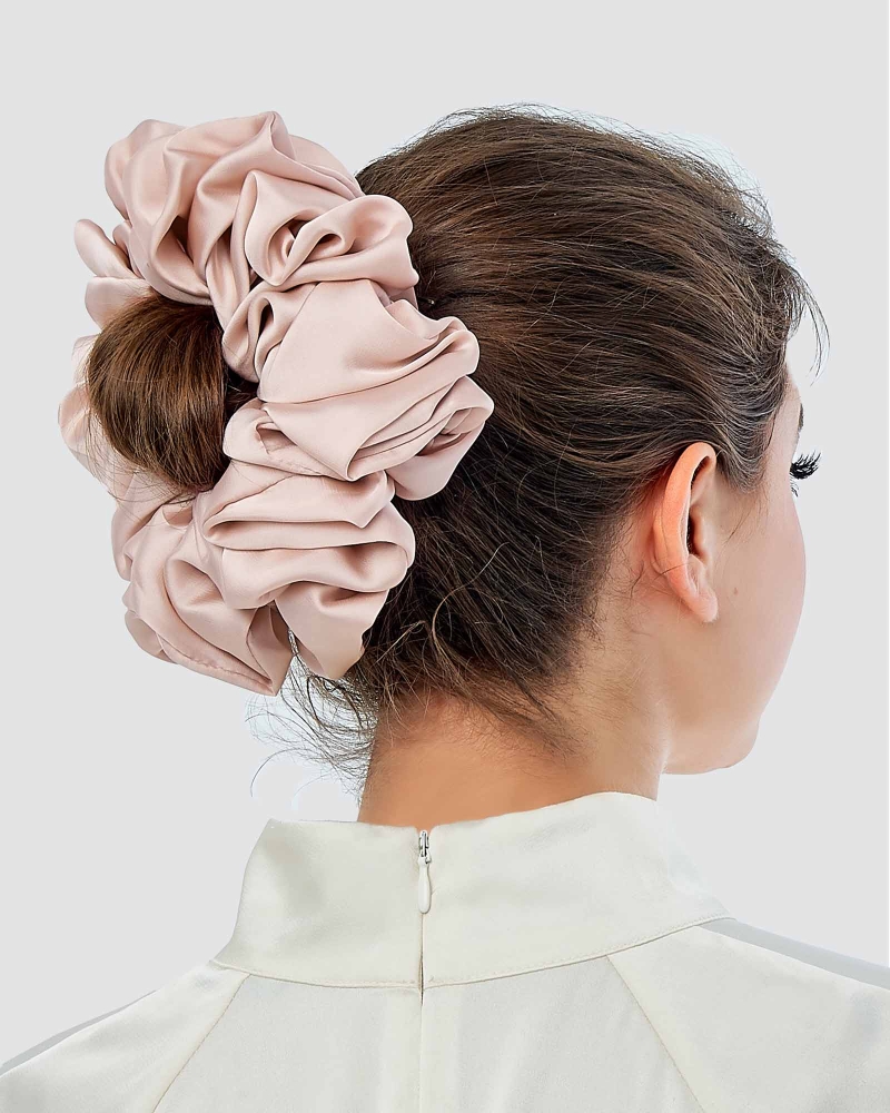 Image of FLUFF SATIN SCRUNCHY - MULTICOLOUR