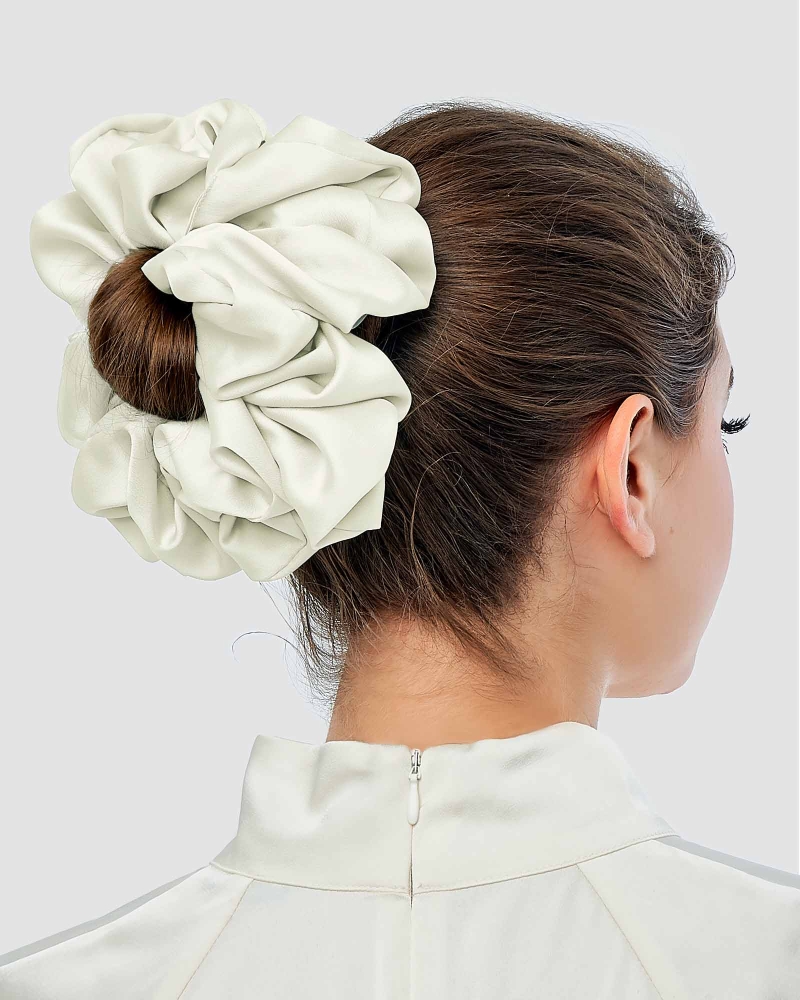 Image of FLUFF SATIN SCRUNCHY - MULTICOLOUR