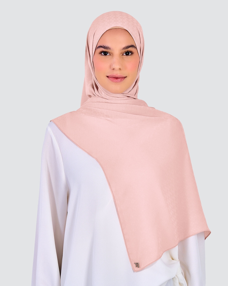 Image of GAIA CHIFFON SHAWL - BLUSH