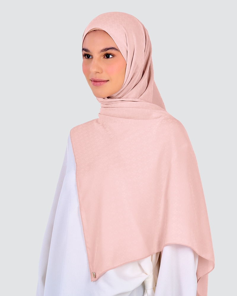 Image of GAIA CHIFFON SHAWL - BLUSH