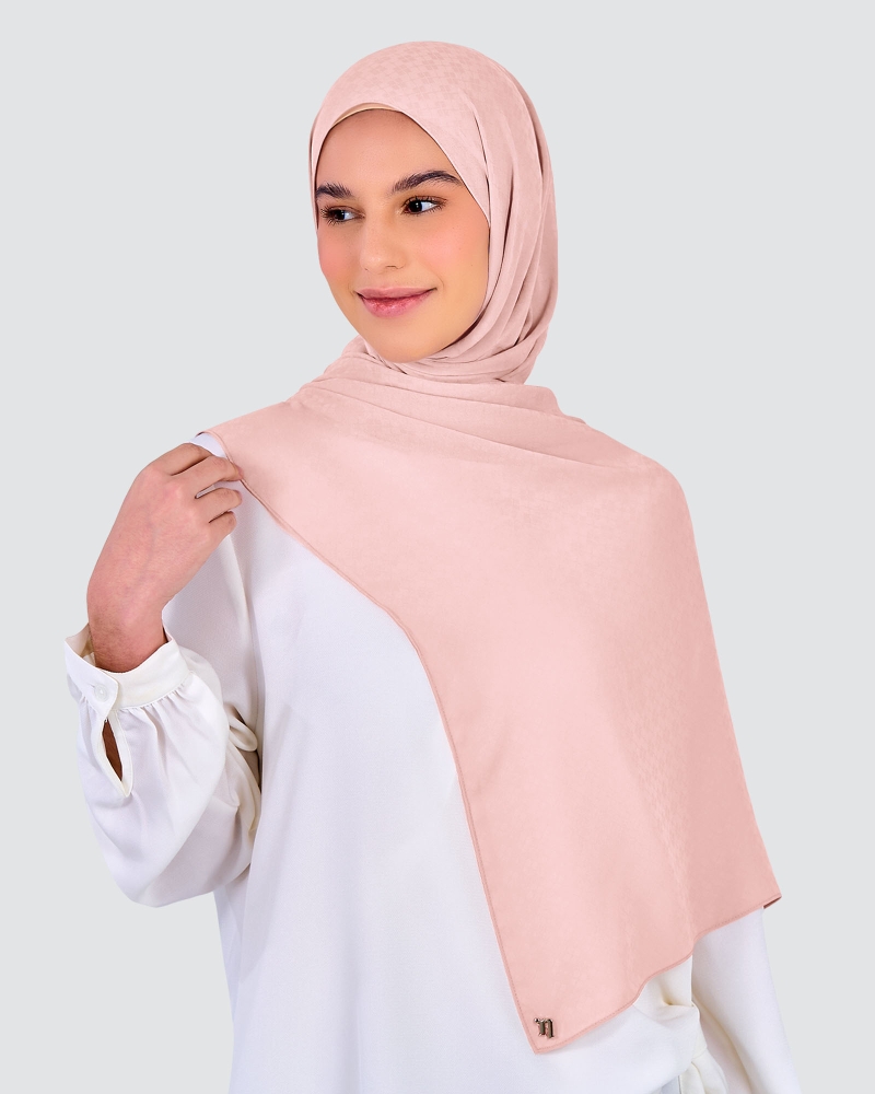 Image of GAIA CHIFFON SHAWL - BLUSH