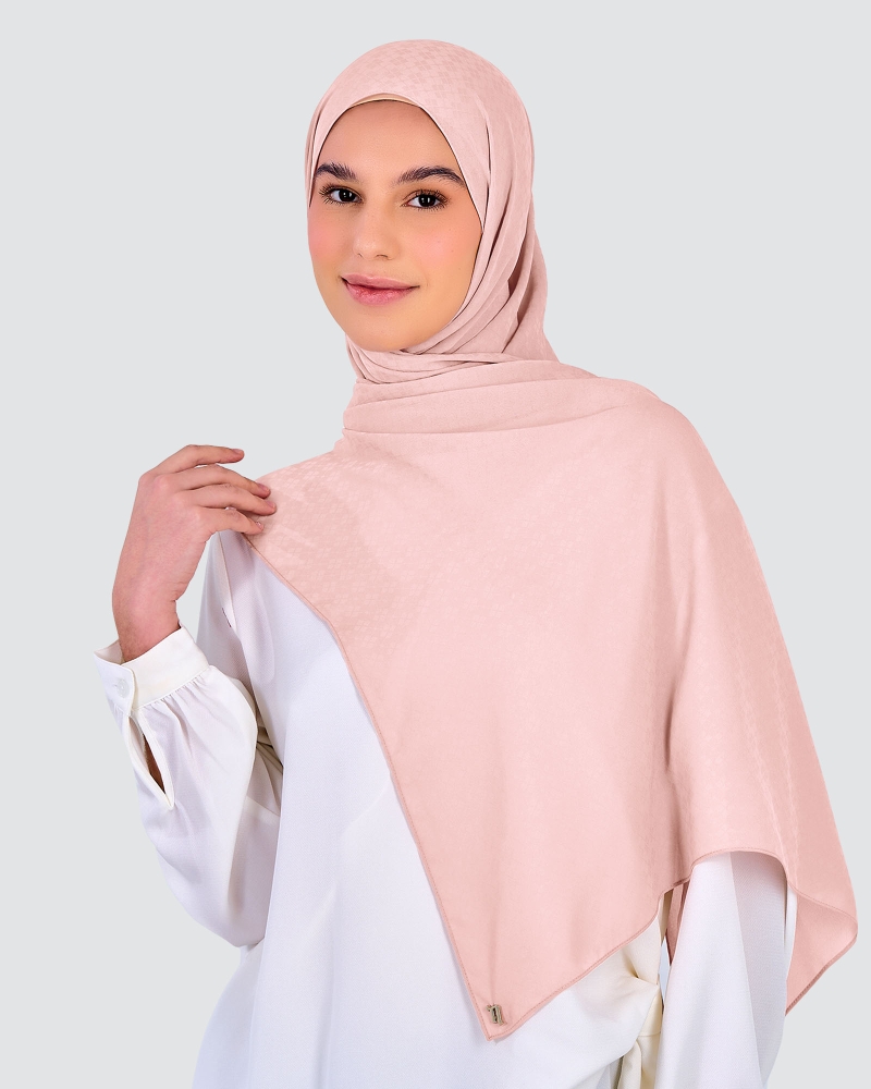 Image of GAIA CHIFFON SHAWL - BLUSH