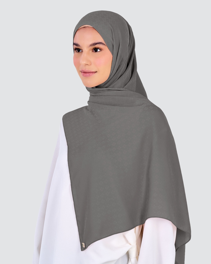 Image of GAIA CHIFFON SHAWL - GREY