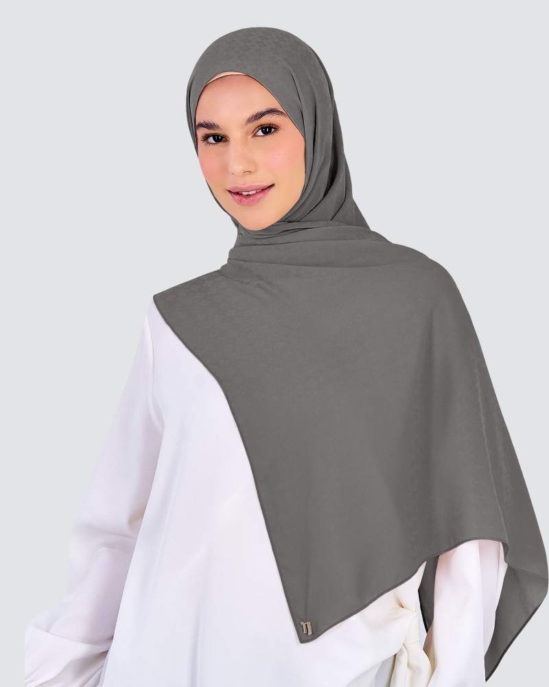 Image of GAIA CHIFFON SHAWL - GREY