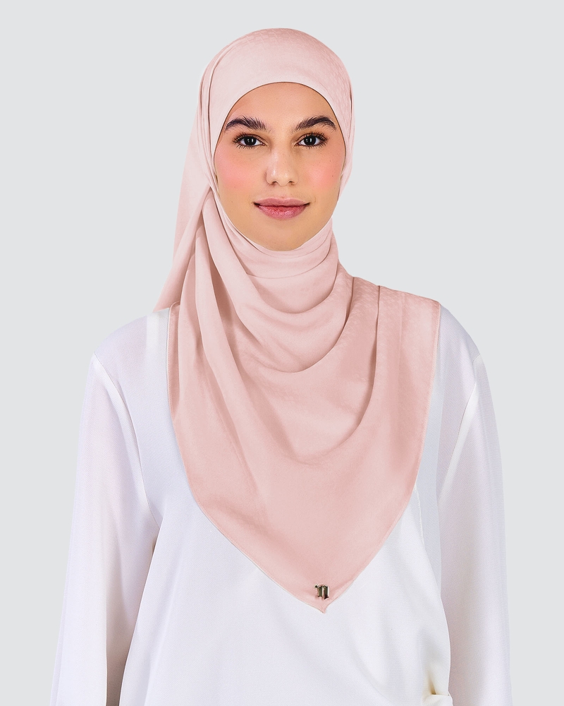 Image of GAIA CHIFFON SQUARE - BLUSH