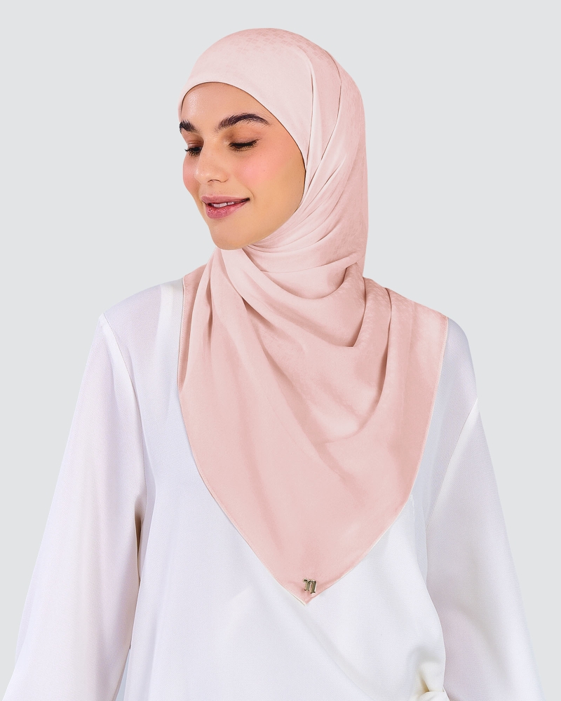 Image of GAIA CHIFFON SQUARE - BLUSH