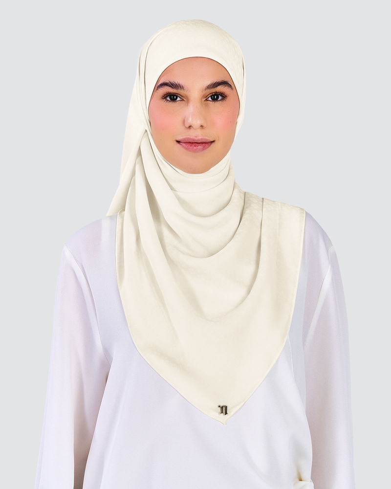 Image of GAIA CHIFFON SQUARE - IVORY