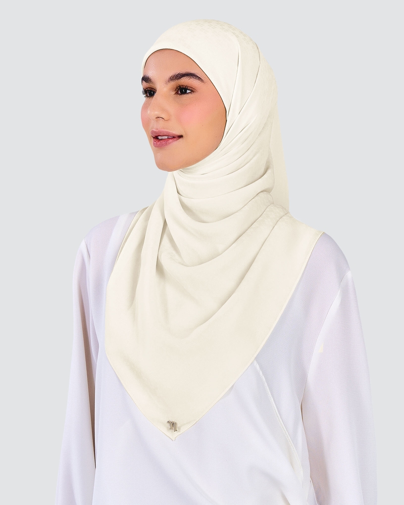 Image of GAIA CHIFFON SQUARE - IVORY