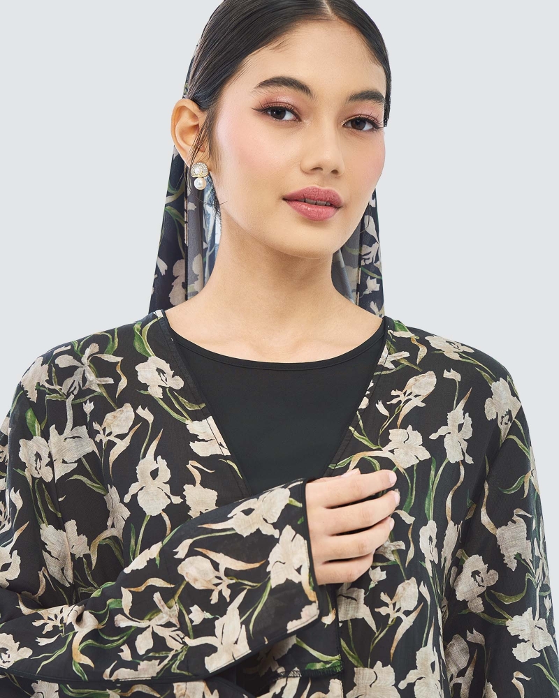 Image of HAFSA COTTON ABAYA AND SHAWL