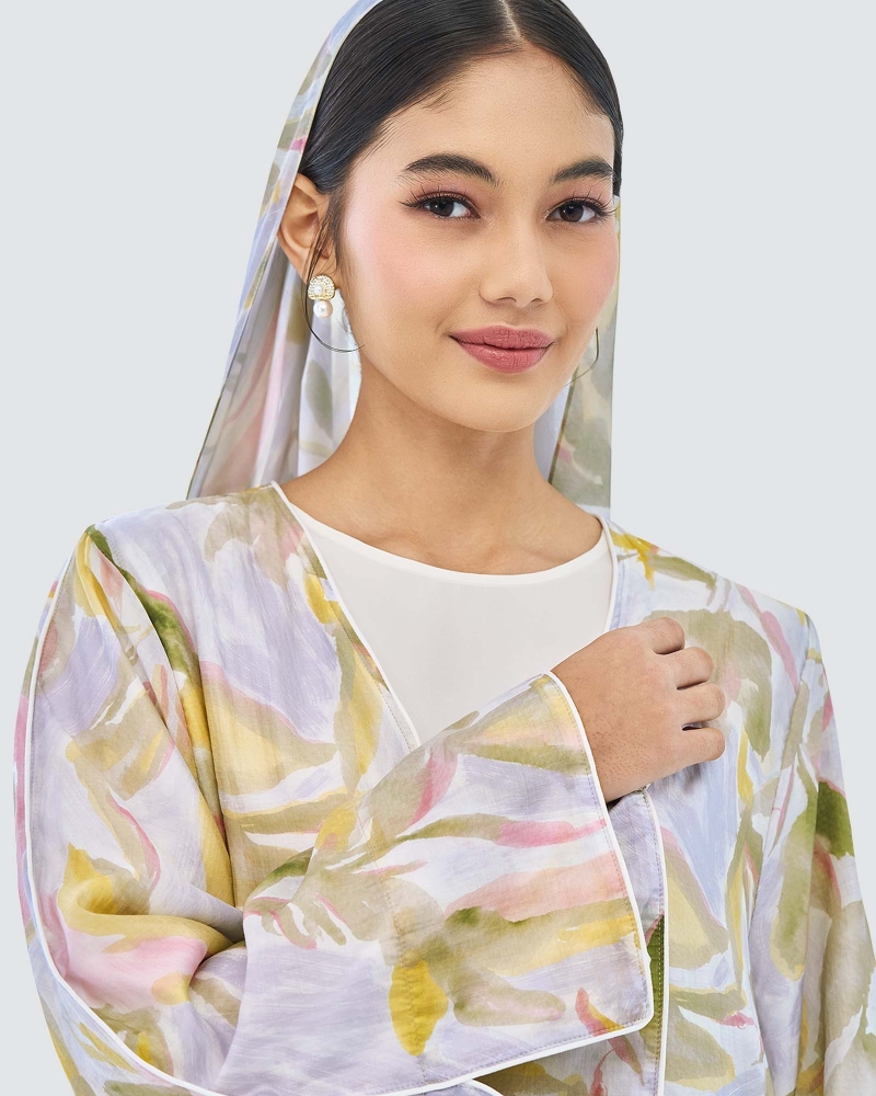 Image of HAFSA COTTON ABAYA AND SHAWL