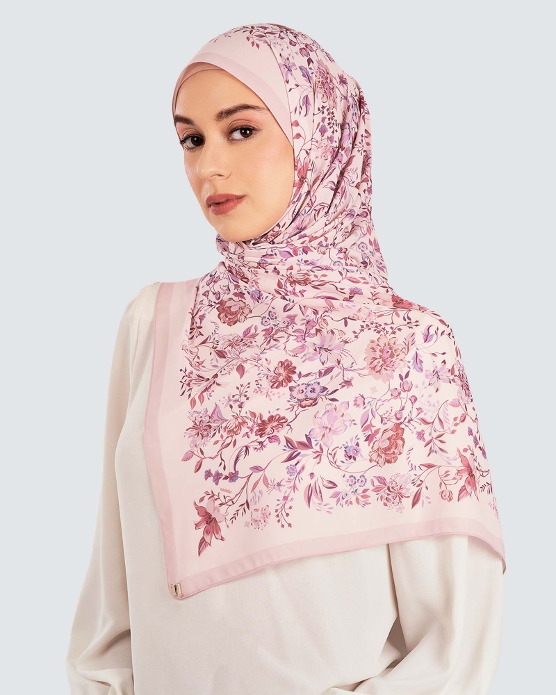 Image of HARUM CHIFFON SHAWL - BLUSH