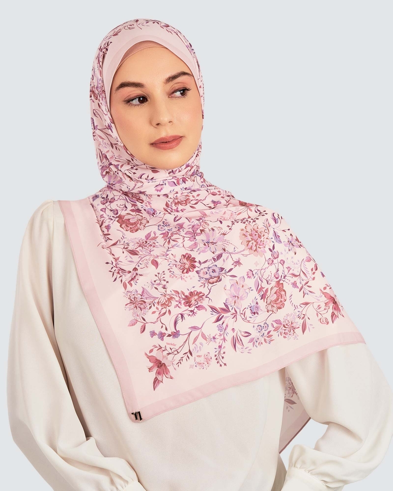 Image of HARUM CHIFFON SHAWL - BLUSH