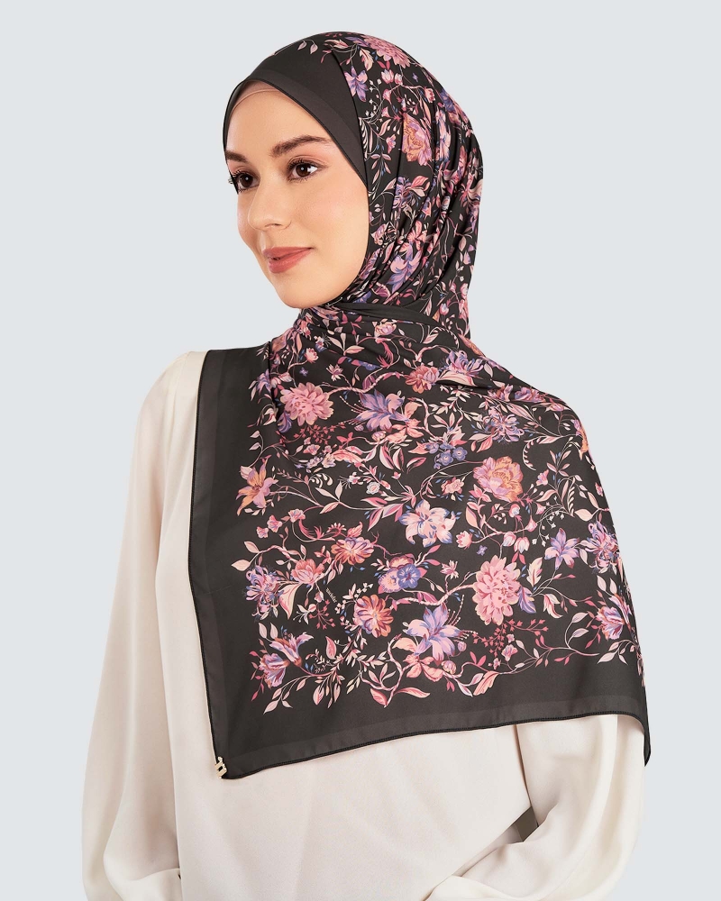 Image of HARUM CHIFFON SHAWL - VELVET
